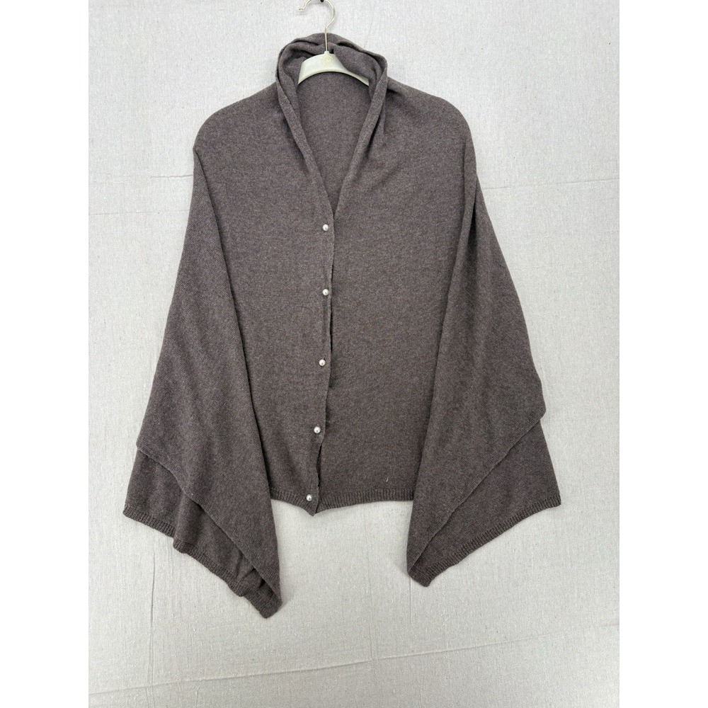 Cobblestone Living Convertible Kit Shawl Women's Espresso Brown
